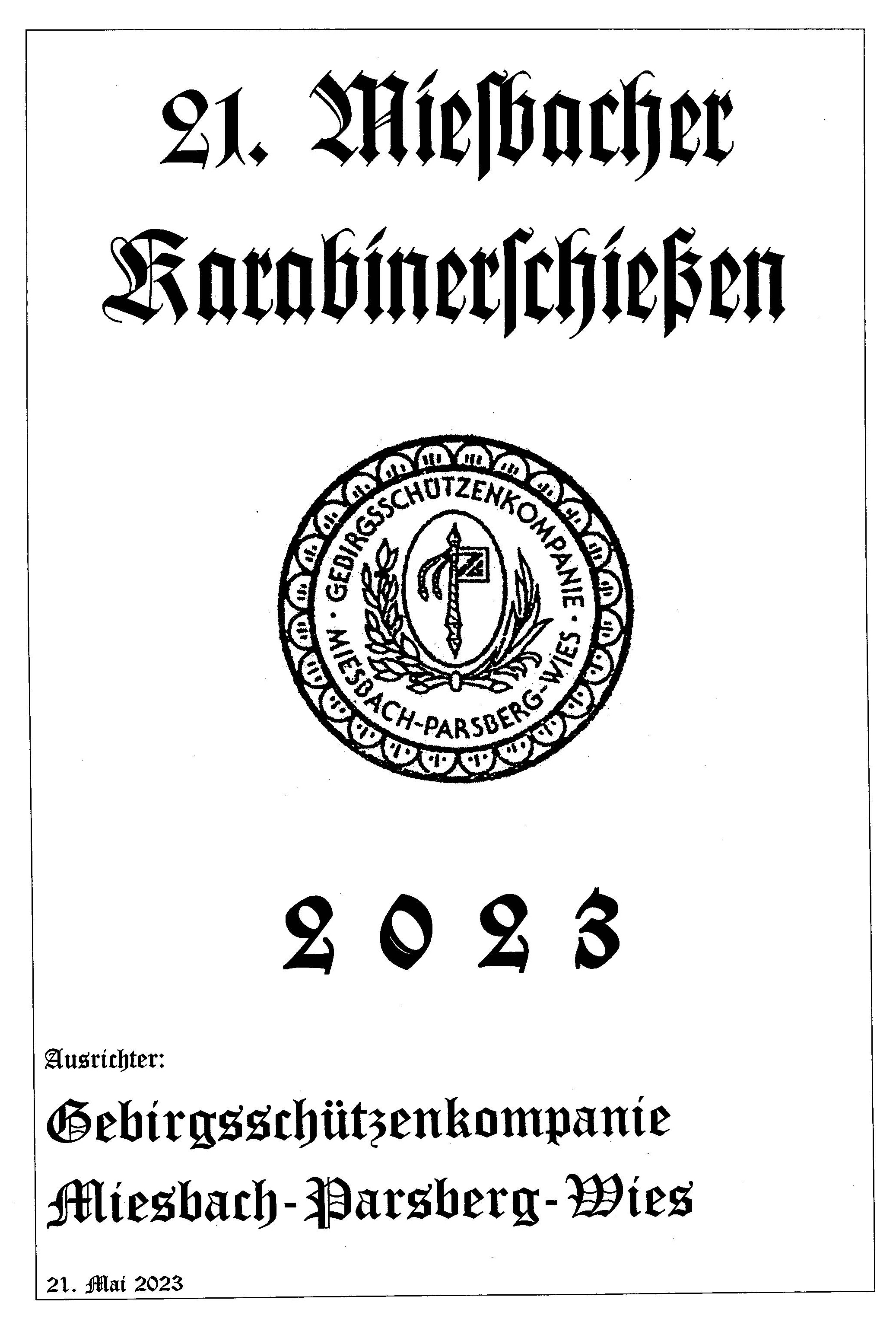 21 Miesbacher Karabiner Schiessen Mai2023