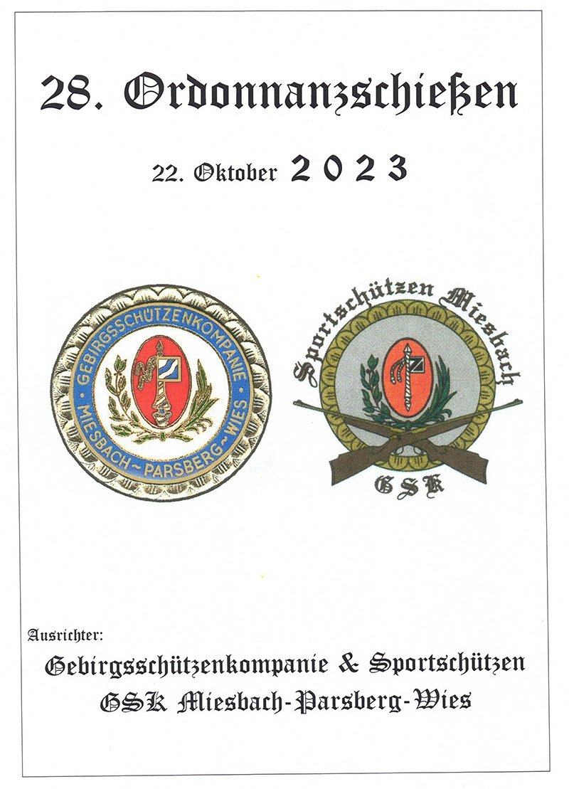 28 Ordonanzschiessen Miesbach 2023